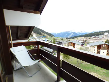 Studio cabine 4 pers. aux Saisies, balcon sud-est : photo 8