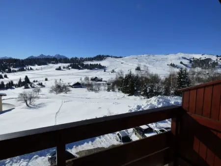 Studio cabine 4 pers. aux Saisies, balcon sud-est : photo 10