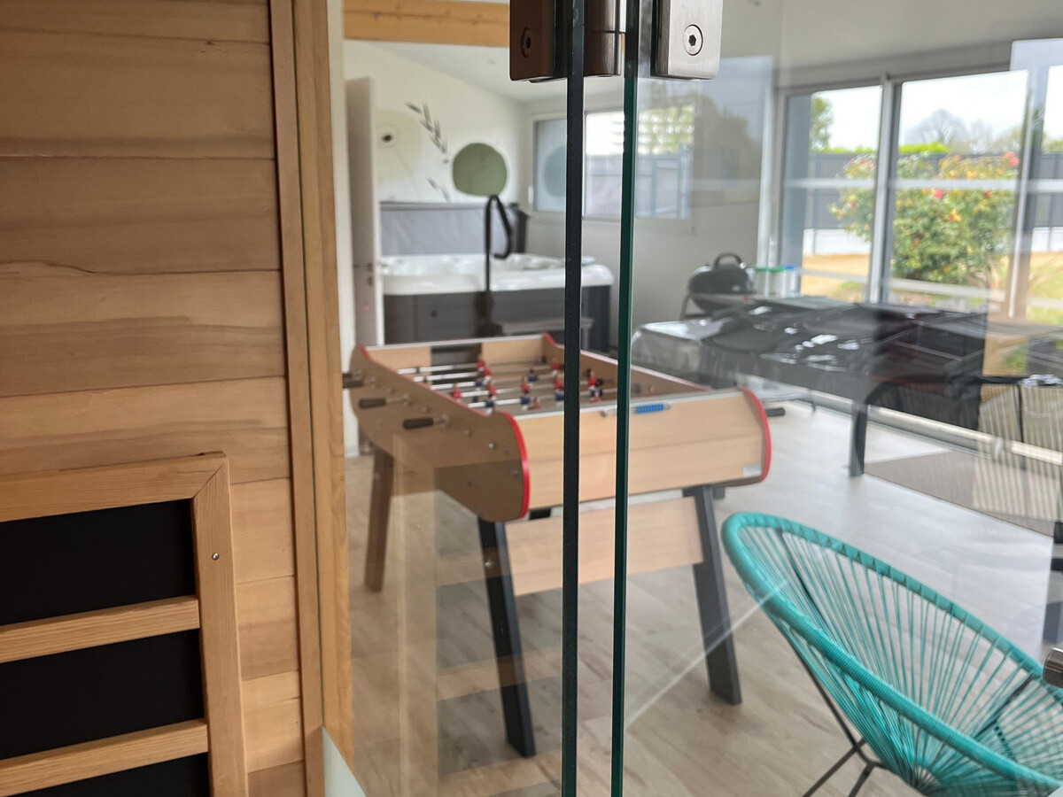 Gîte La Féneraie : 12 pers, spa 6 places et sauna - Photo 7