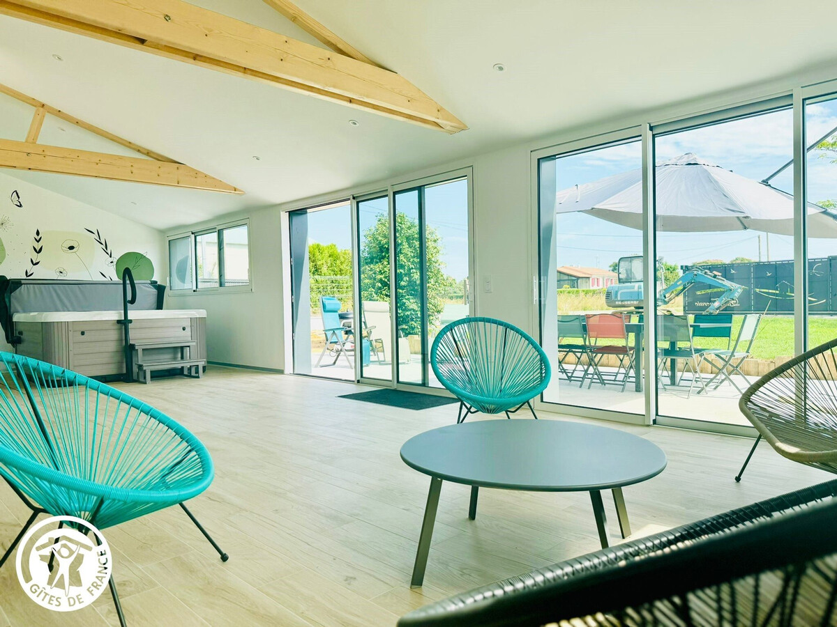 Gîte La Féneraie : 12 pers, spa 6 places et sauna - Photo 15