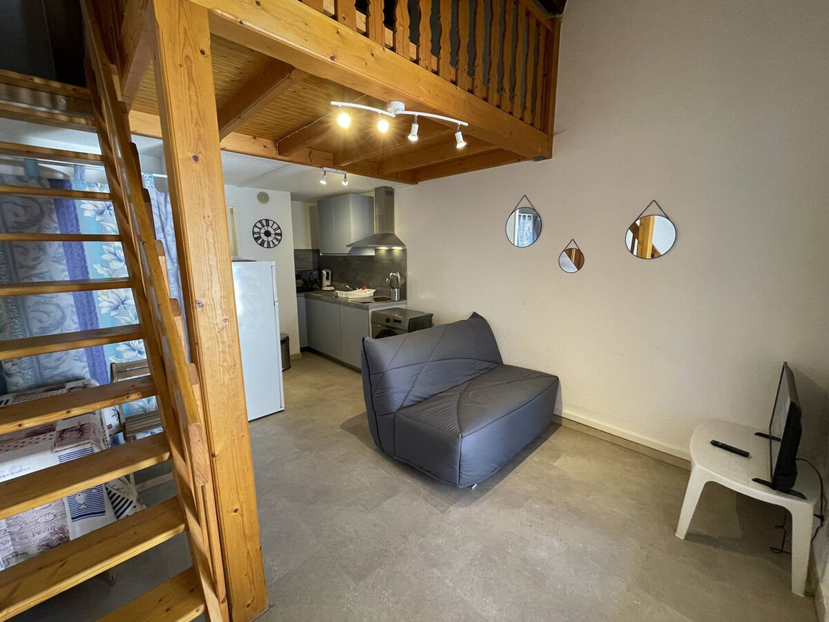 Studio mezzanine climatisé 4 pers., 900m plage, parking - Photo 6