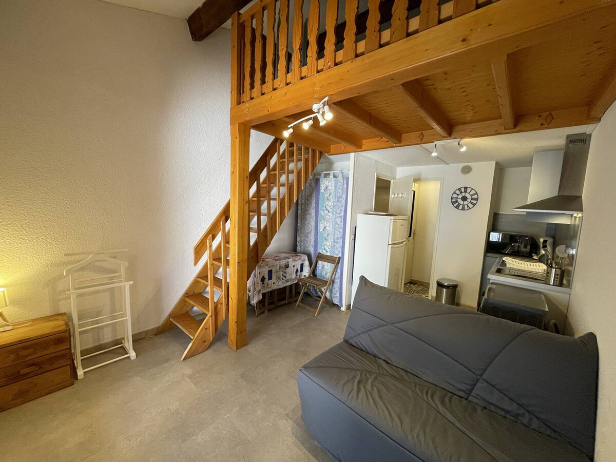 Studio mezzanine climatisé 4 pers., 900m plage, parking - Photo 8