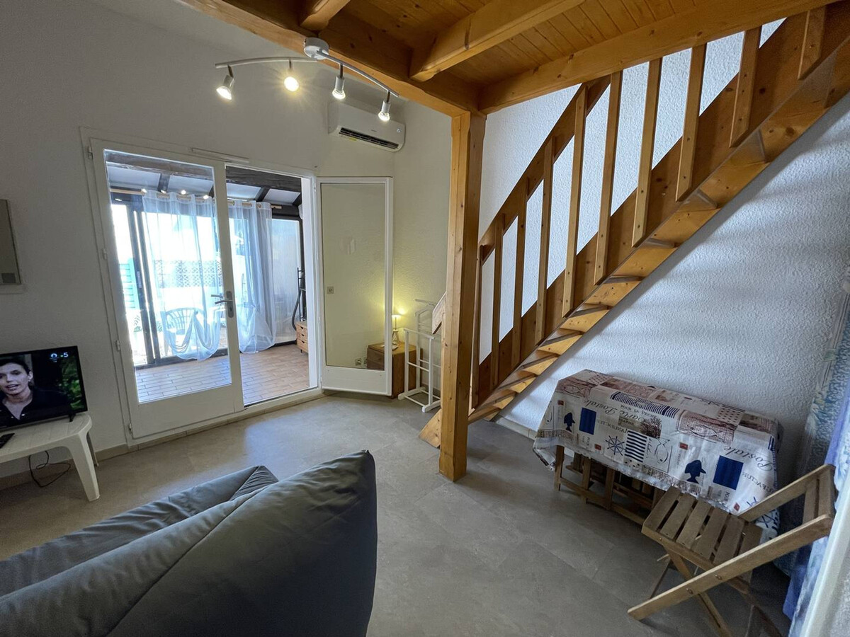 Studio mezzanine climatisé 4 pers., 900m plage, parking - Photo 13