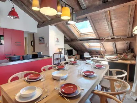 Penthouse 4 chambres aux Gets, vue Vieux Village : photo 3