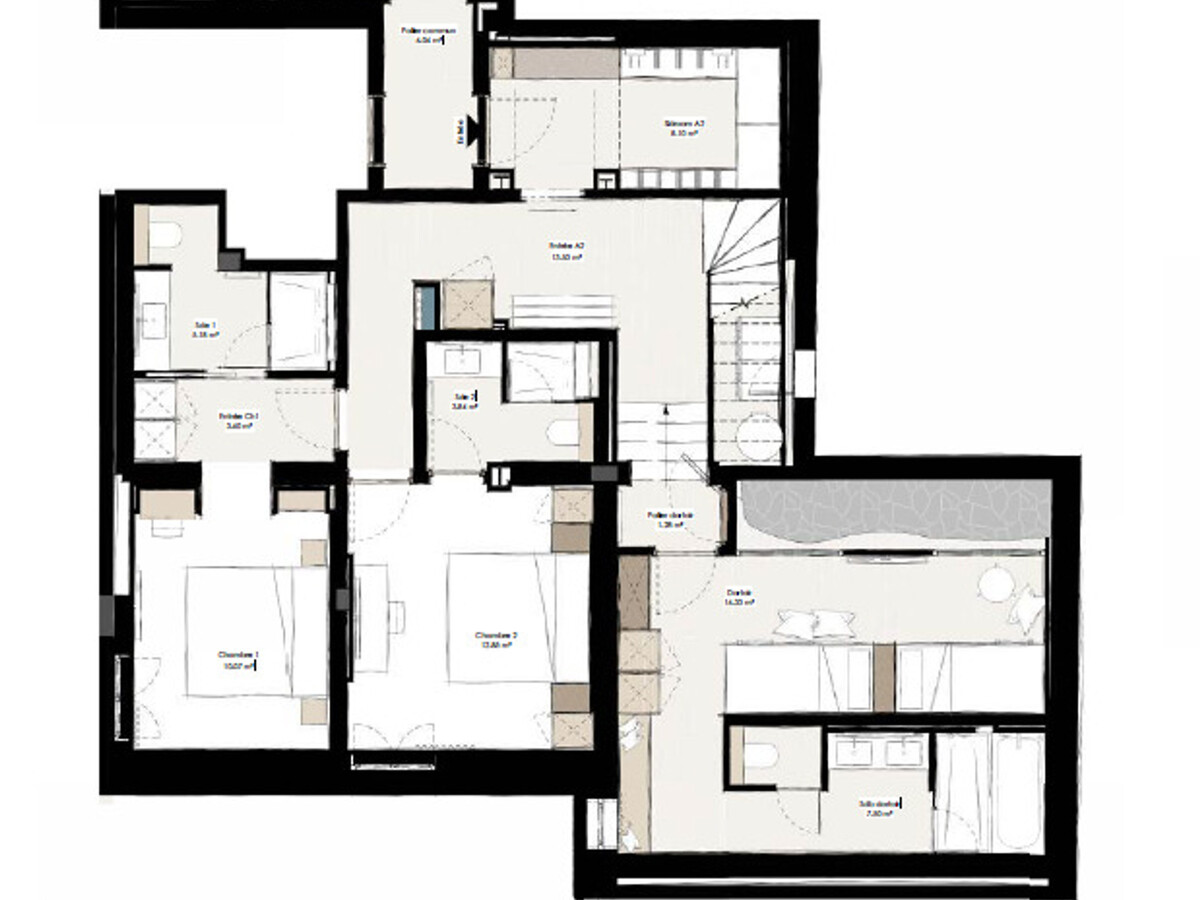 Duplex 10 pers. avec jacuzzi, cheminée et garage - Photo 6