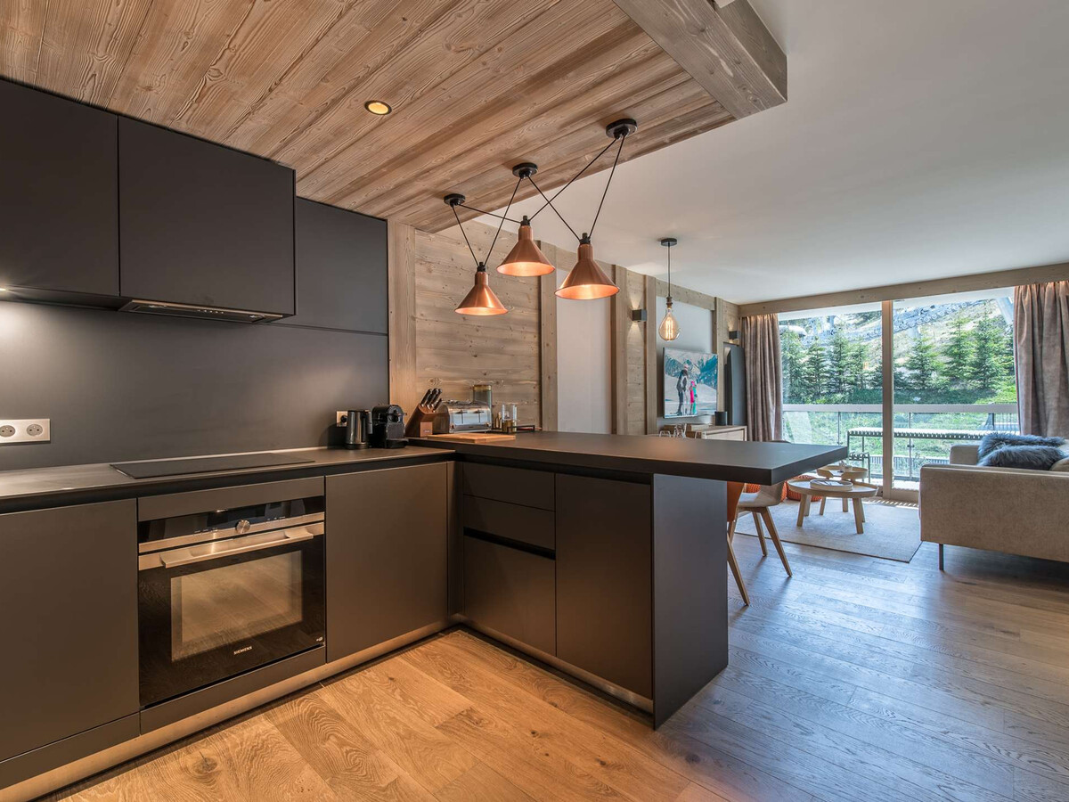 Appartement 4 pers, Courchevel Centre, balcon Sud-Est, accès pistes - Photo 3
