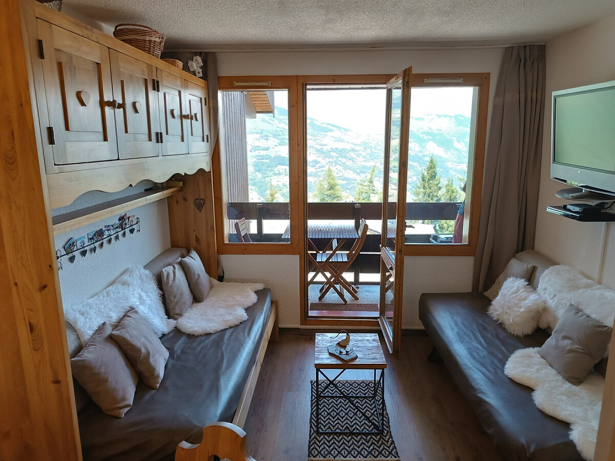 Studio rénové 22m² balcon vue Mont-Blanc, La Plagne - Photo 1