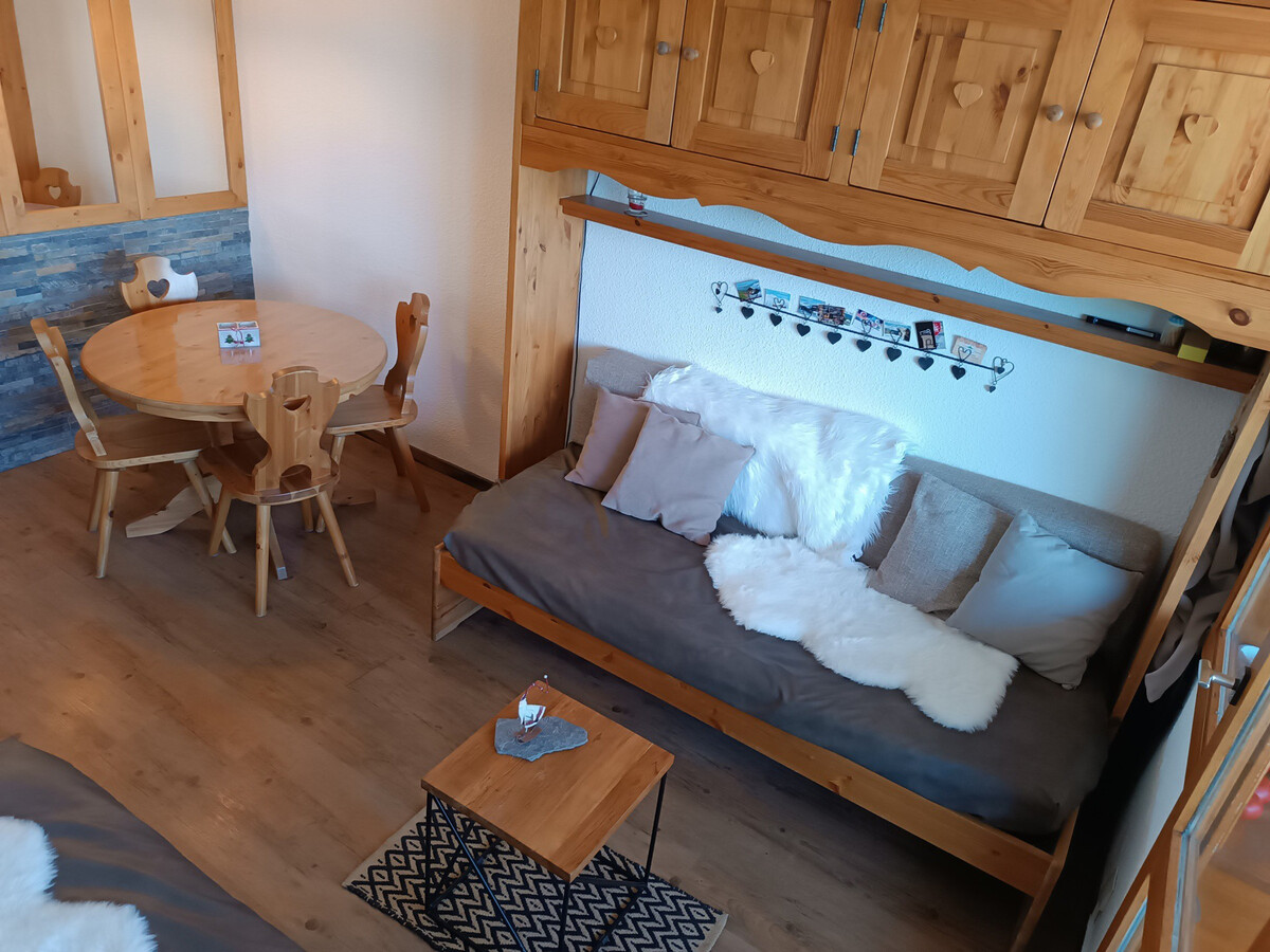 Studio rénové 22m² balcon vue Mont-Blanc, La Plagne - Photo 2