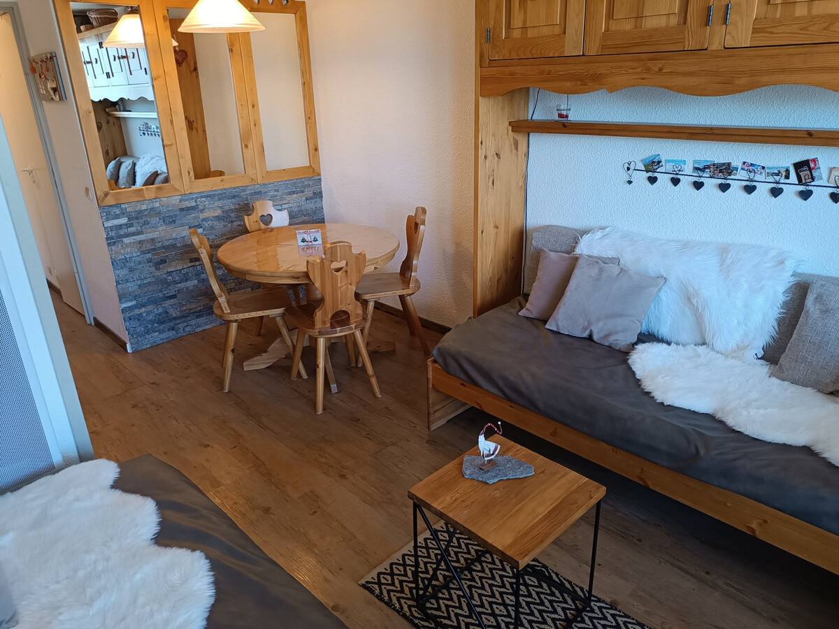Studio rénové 22m² balcon vue Mont-Blanc, La Plagne - Photo 3