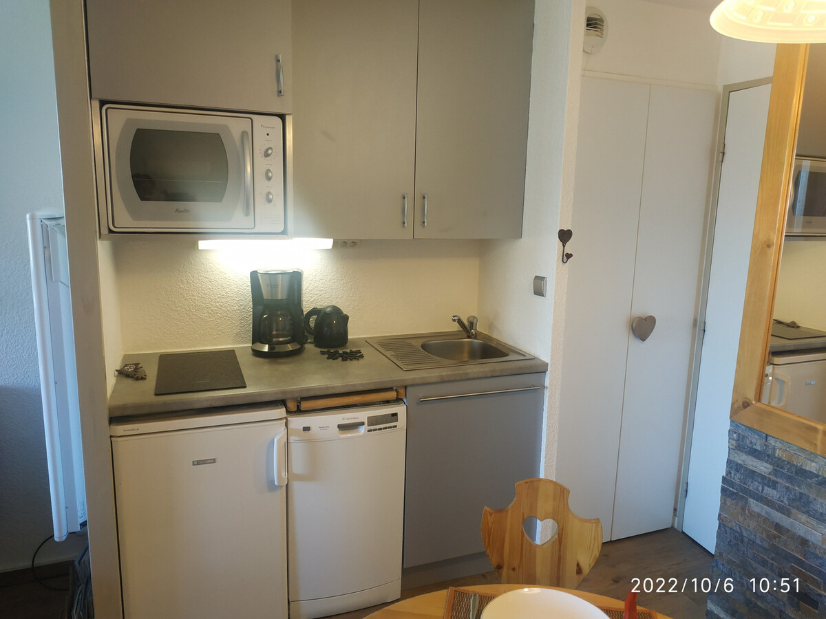 Studio rénové 22m² balcon vue Mont-Blanc, La Plagne - Photo 4