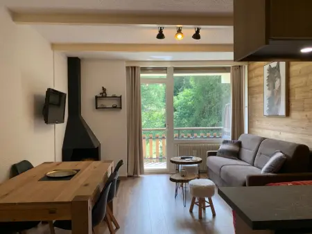 Location appartement à Pra Loup, Coquet studio rénové avec balcon et WIFI, proche des pistes