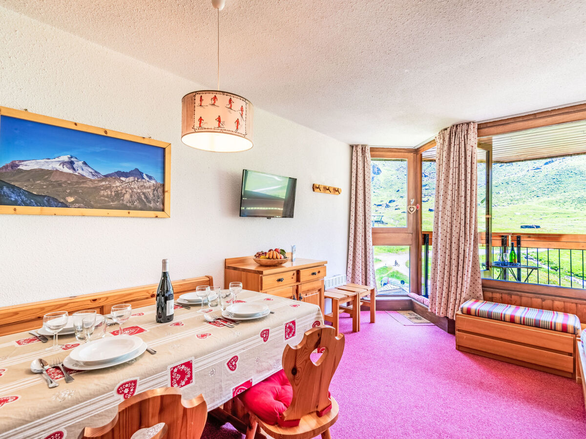 Studio 25 m² Tignes, balcon sud vue pistes ski - Photo 3