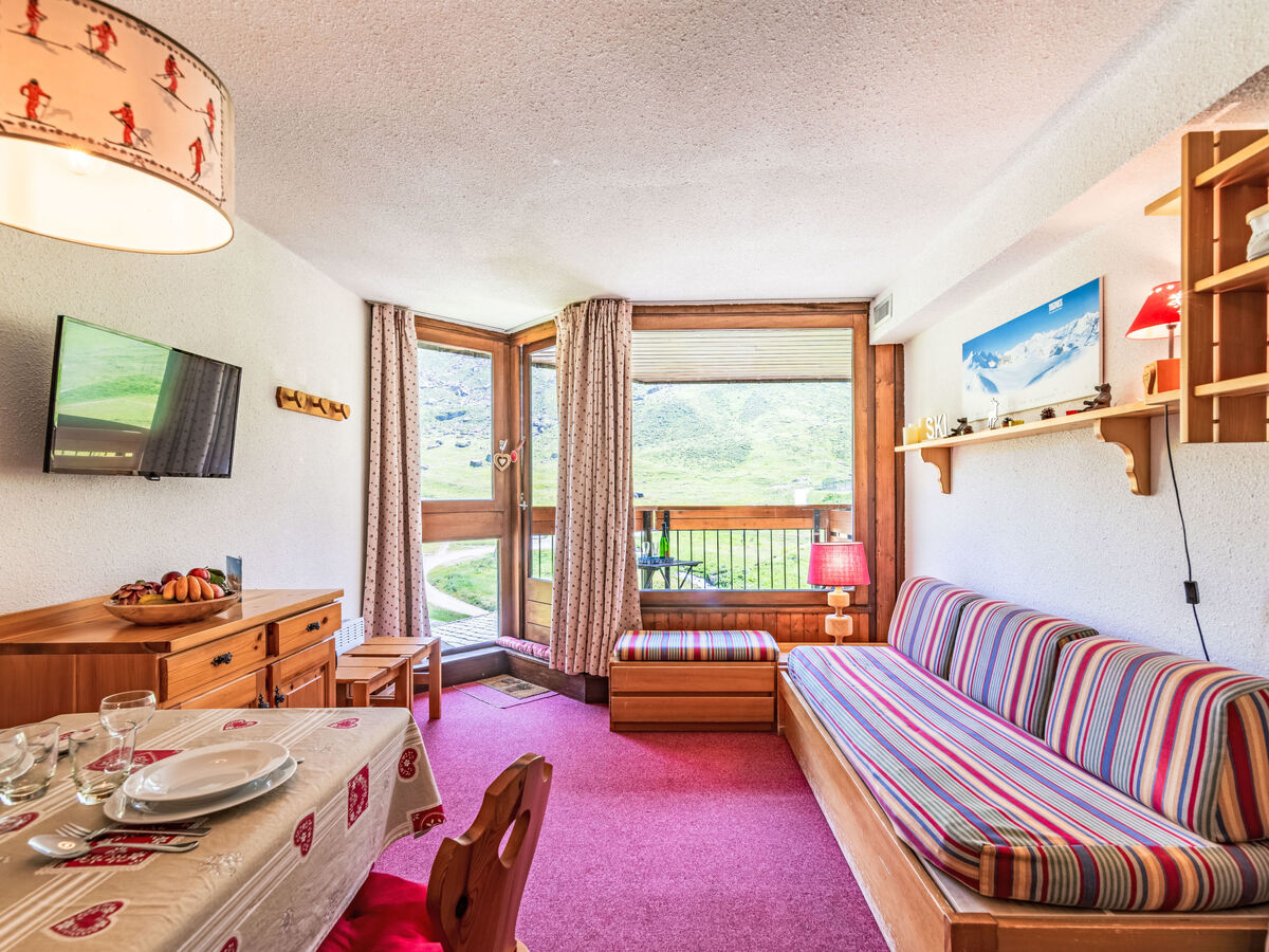 Studio 25 m² Tignes, balcon sud vue pistes ski - Photo 6