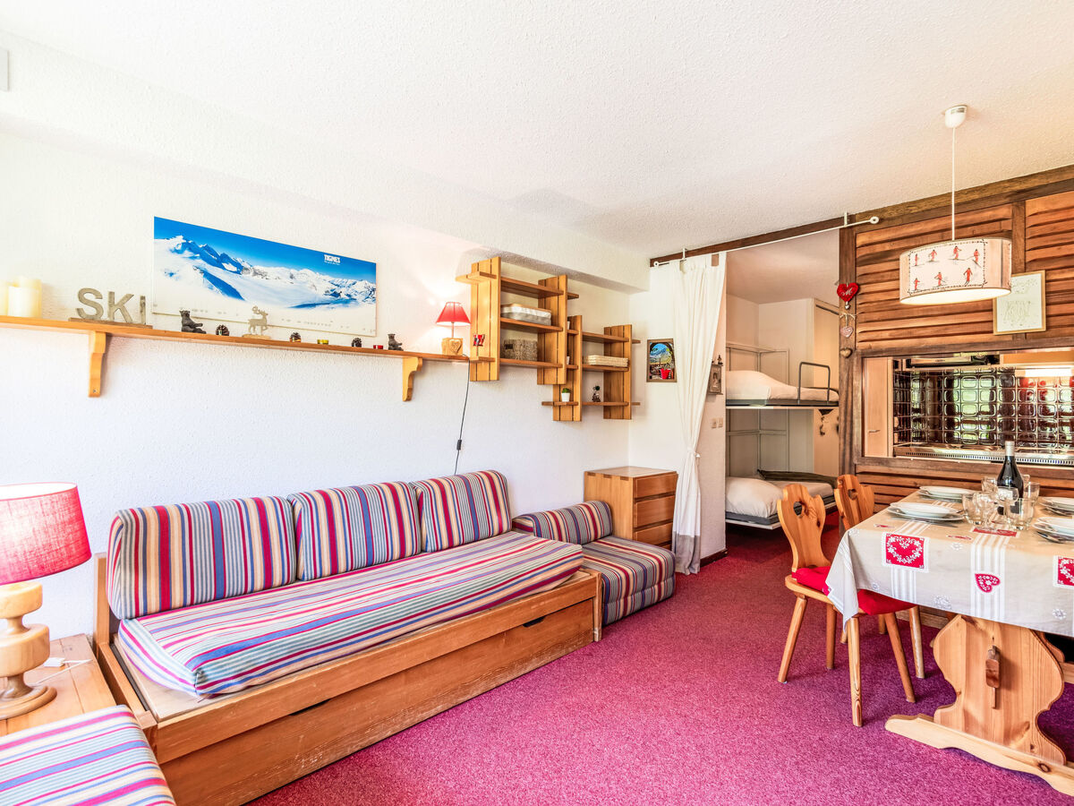Studio 25 m² Tignes, balcon sud vue pistes ski - Photo 7
