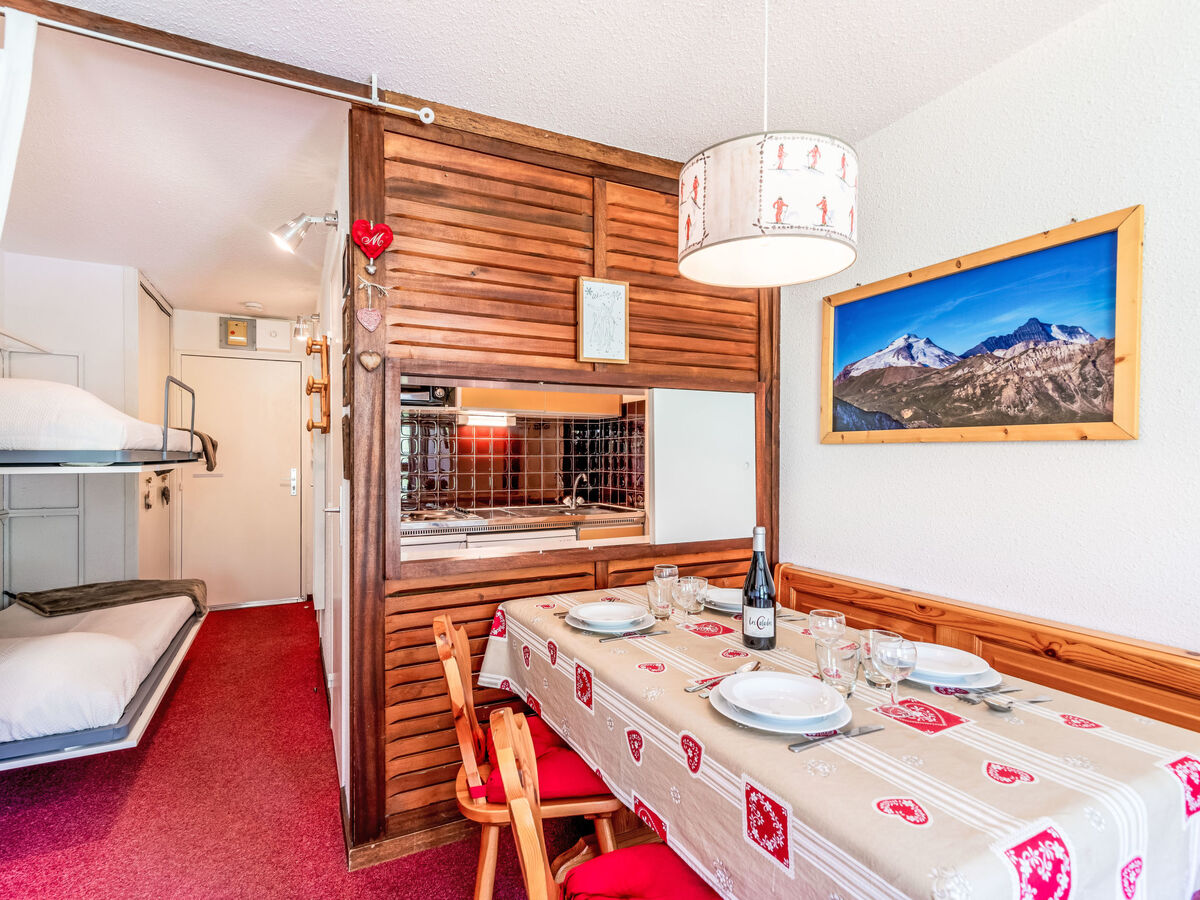 Studio 25 m² Tignes, balcon sud vue pistes ski - Photo 10