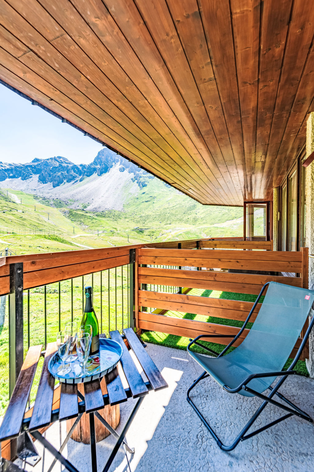 Studio 25 m² Tignes, balcon sud vue pistes ski - Photo 14