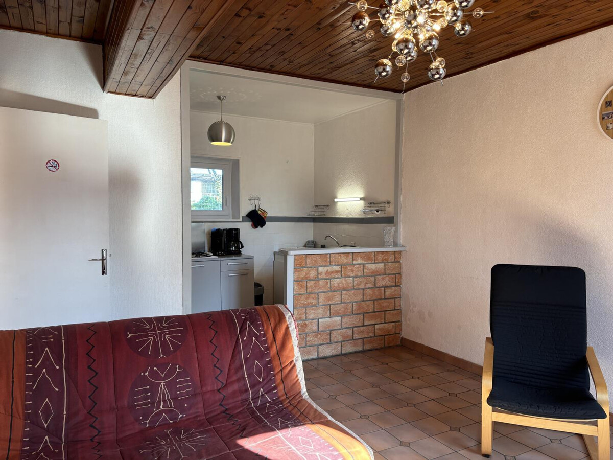 Gîte Les Burliers : maison vigneronne avec terrasse à Saulcet - Photo 9