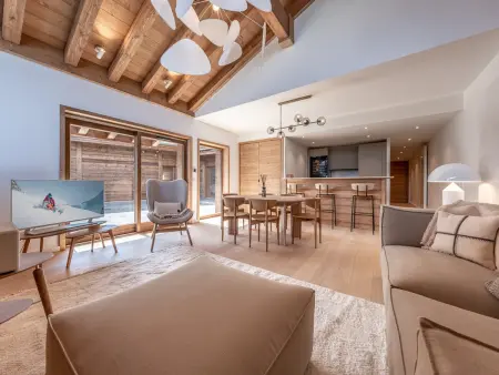 Bel appartement moderne à Méribel Mottaret avec terrasse - 6 pers - Photo 4