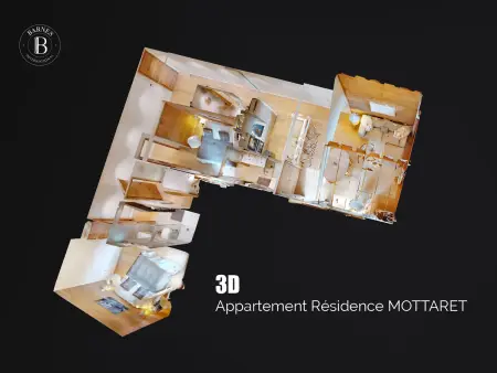 Bel appartement moderne à Méribel Mottaret avec terrasse - 6 pers - Photo 9