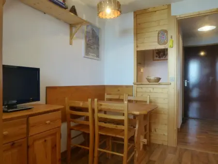 Appartement pour 4 à Vallandry, accès direct aux pistes, balcon, animaux admis : photo 2
