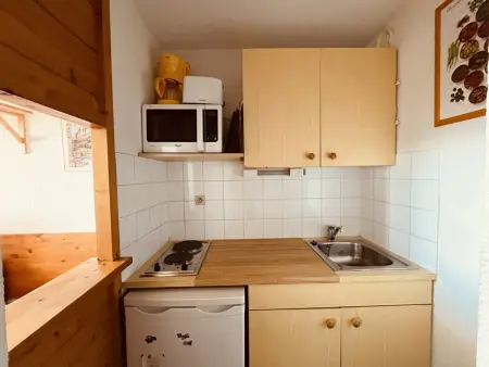 Appartement pour 4 à Vallandry, accès direct aux pistes, balcon, animaux admis : photo 4