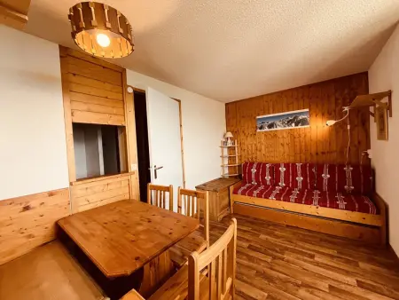 Appartement pour 4 à Vallandry, accès direct aux pistes, balcon, animaux admis : photo 7