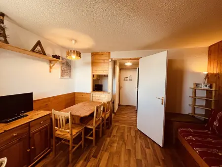 Appartement pour 4 à Vallandry, accès direct aux pistes, balcon, animaux admis : photo 8