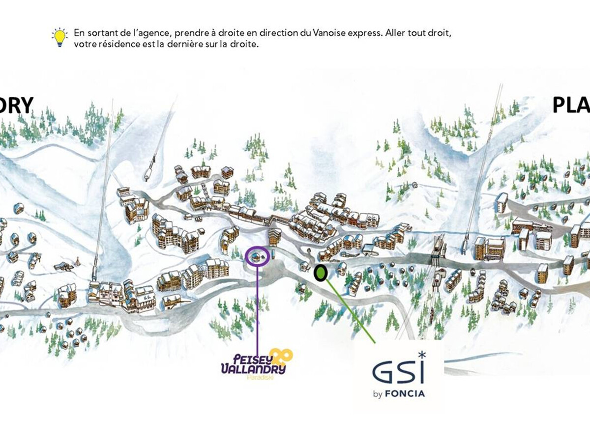 Studio 4 pers balcon Sud, accès pistes - Plan Peisey - Photo 16