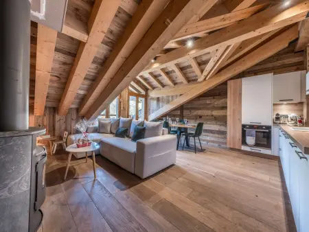 Location appartement à Courchevel 1650, Duplex Ski in/out 5 pers, 2 ch, 3 sdb, Balcon, WIFI - Courchevel 1650