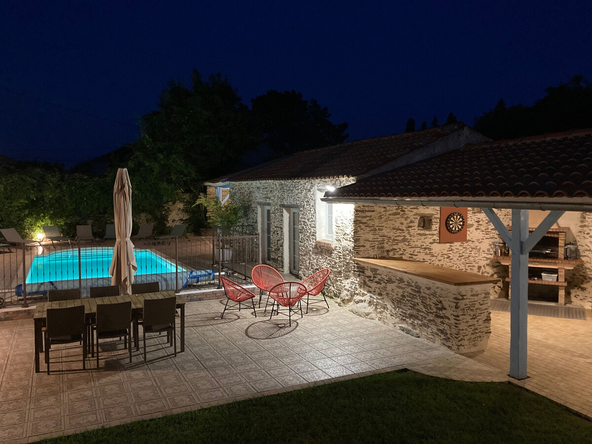 Longère rénovée 14 pers., piscine chauffée à Pornic - Photo 25