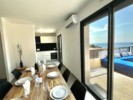 Appartement 3 chambres Cargèse, vue mer et terrasse : photo 2