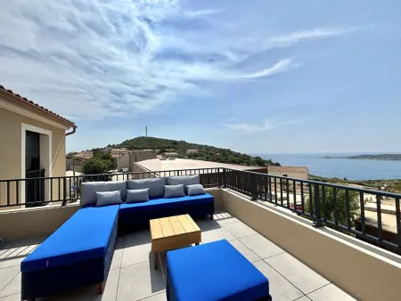 Appartement 3 chambres Cargèse, vue mer et terrasse : photo 25