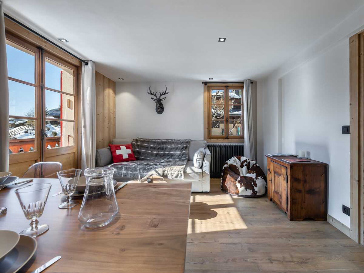 Charmant appartement, 2 ch, centre Megève, parking, wifi - Photo 7
