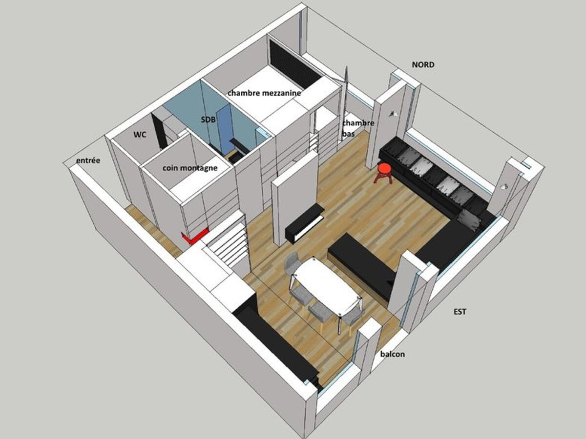 Appartement 3 pièces avec vue Mont-Blanc, La Plagne - Photo 13