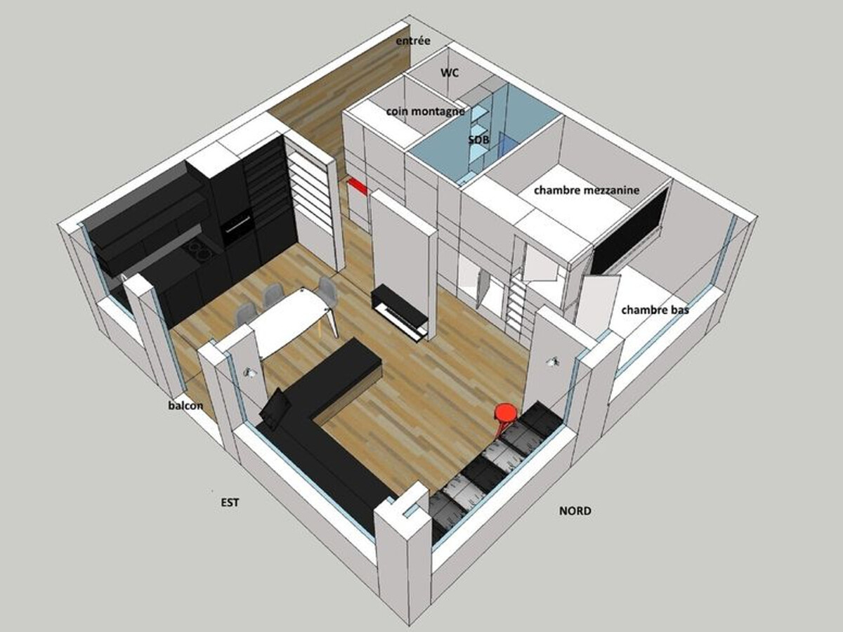 Appartement 3 pièces avec vue Mont-Blanc, La Plagne - Photo 14