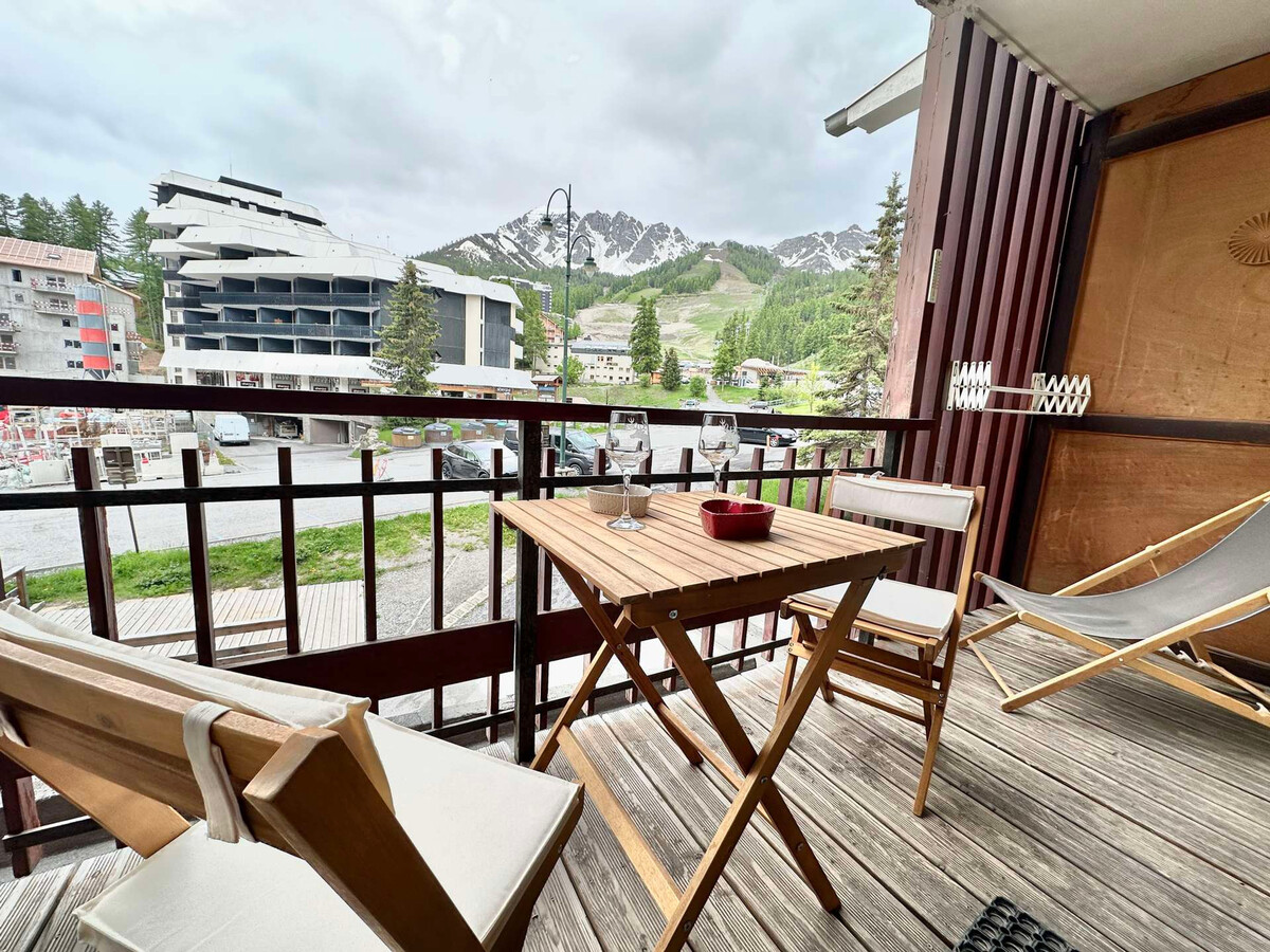 T3 Vars centre, 6 pers., balcon montagne et casier skis - Photo 14