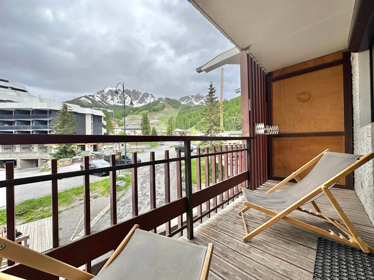 T3 Vars centre, 6 pers., balcon montagne et casier skis - Photo 15