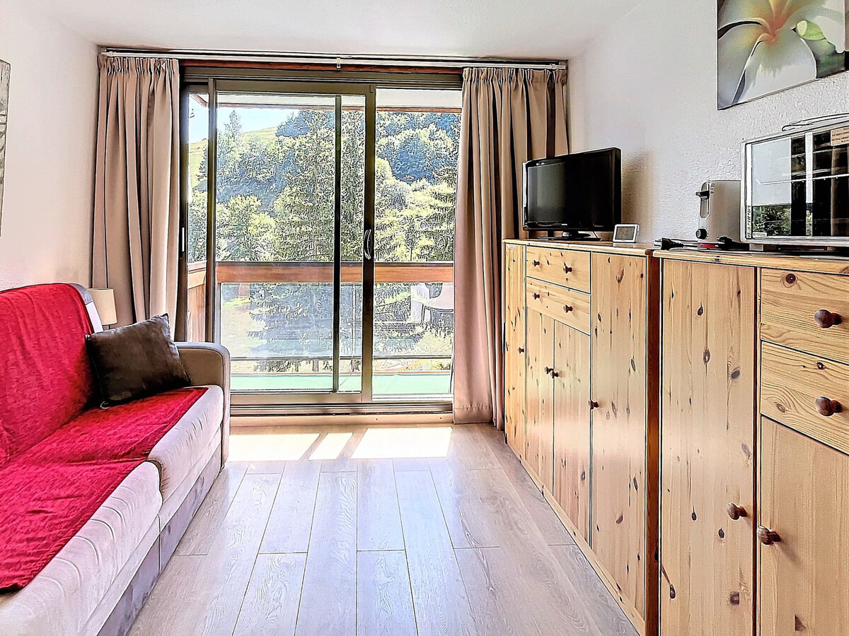 Studio 22m² skis aux pieds, balcon vue pistes, Le Corbier - Photo 2