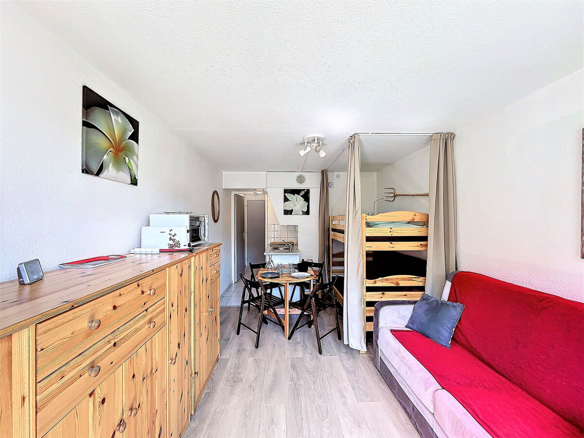 Studio 22m² skis aux pieds, balcon vue pistes, Le Corbier - Photo 3