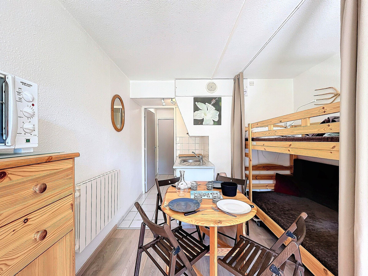 Studio 22m² skis aux pieds, balcon vue pistes, Le Corbier - Photo 4