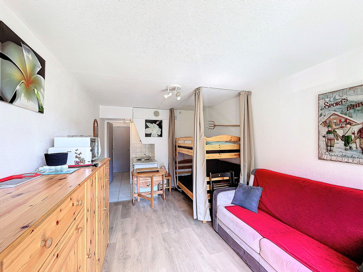Studio 22m² skis aux pieds, balcon vue pistes, Le Corbier - Photo 6