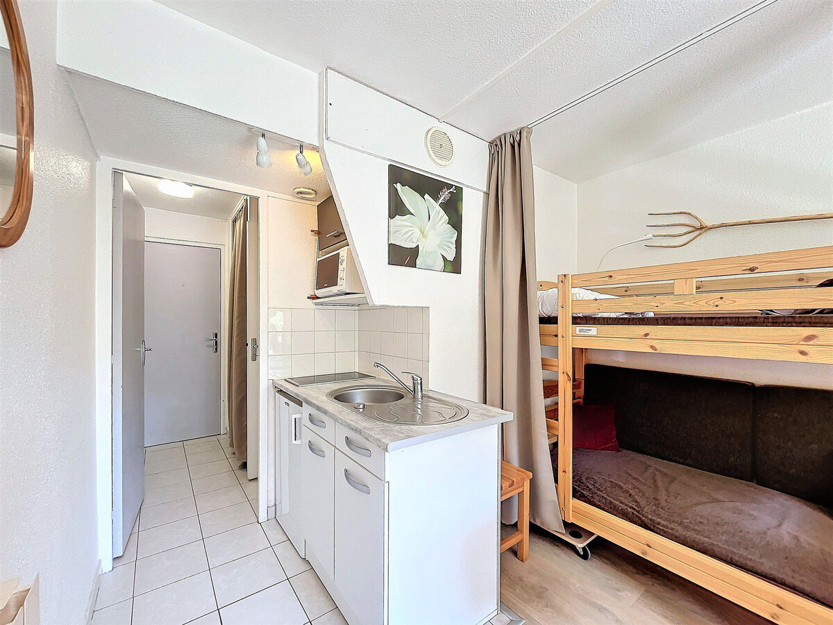 Studio 22m² skis aux pieds, balcon vue pistes, Le Corbier - Photo 7