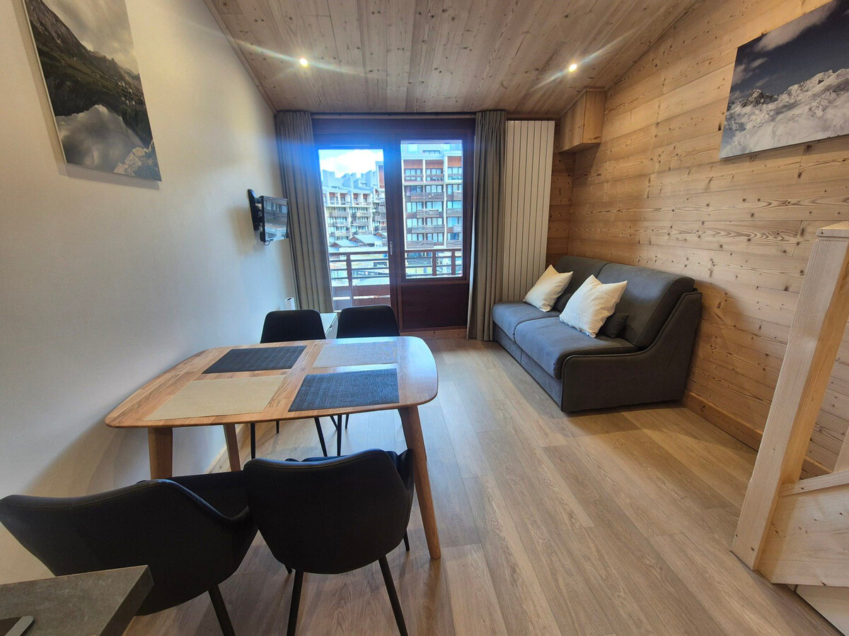 Studio mezzanine rénové 22m² à Tignes, 4 personnes - Photo 9