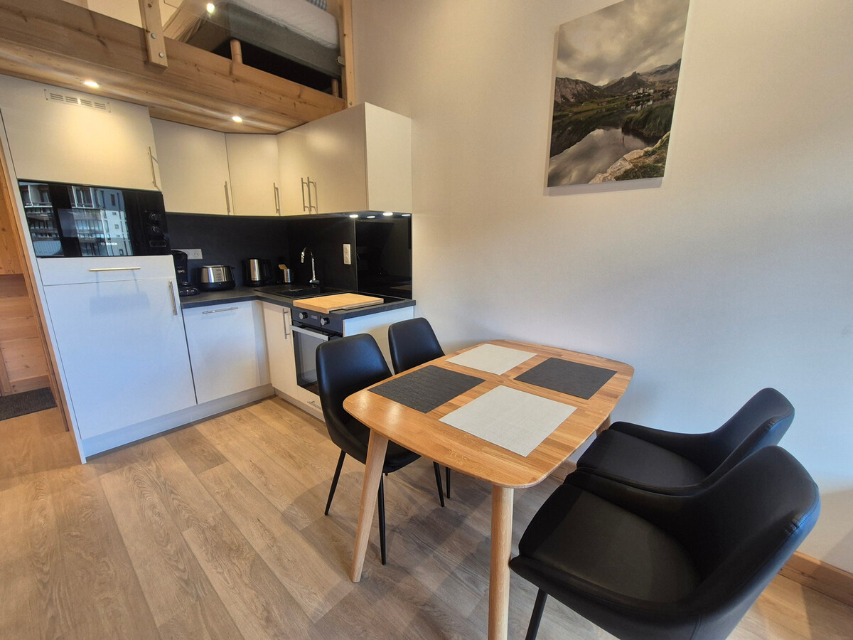 Studio mezzanine rénové 22m² à Tignes, 4 personnes - Photo 10