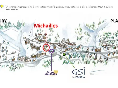 Studio pour 4 avec balcon, proche pistes, animaux admis à Vallandry - Photo 15
