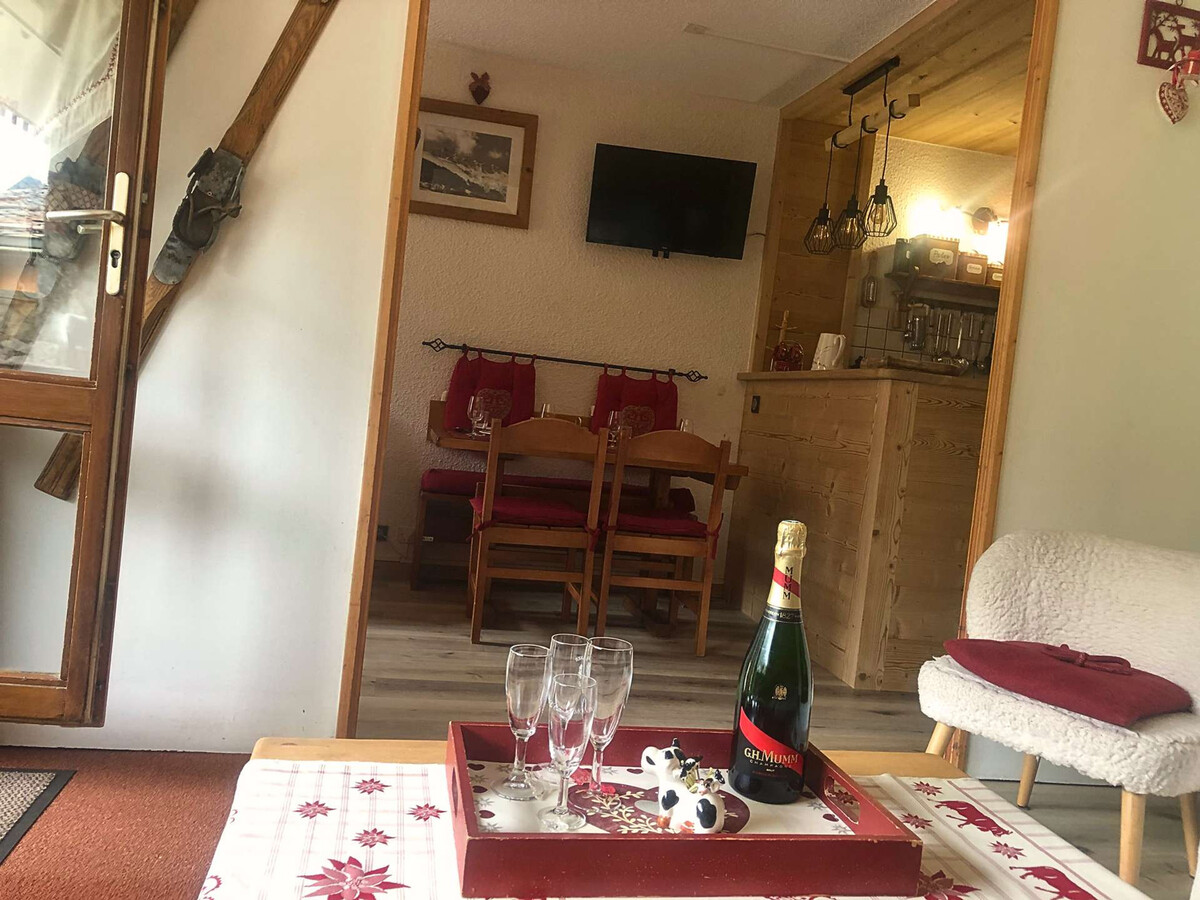 Studio 4 pers. pied des pistes, terrasse spacieuse - Photo 5