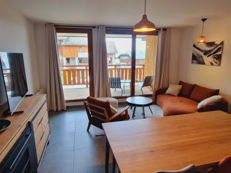 Location appartement à La Plagne Montalbert , Superbe appartement à Plagne Montalbert, proche des pistes avec wifi et parking