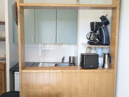 Location appartement à Les Adrets Prapoutel, Charmant studio cabine 4 pers, balcon au pied des pistes