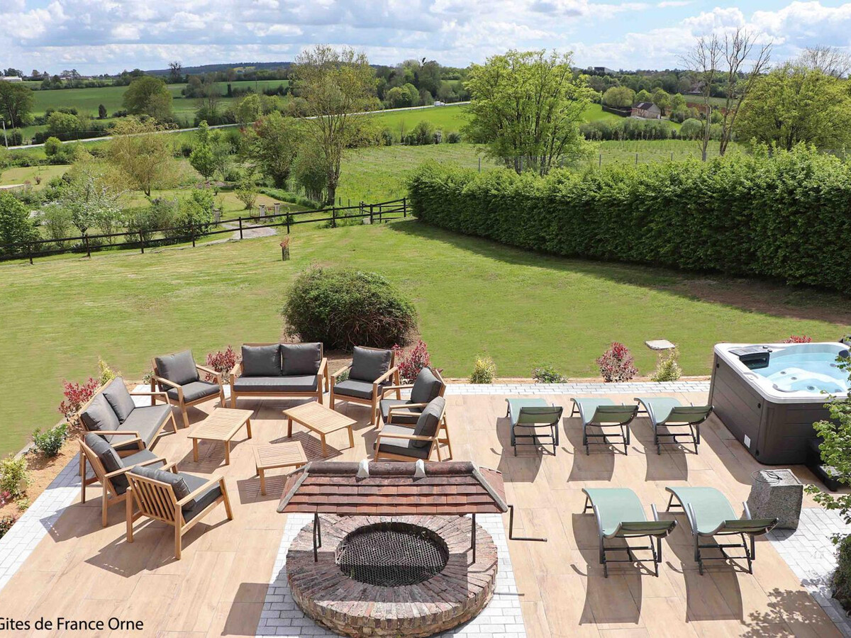 Longère 10 pers., spa et tennis privés, vue haras - Photo 2