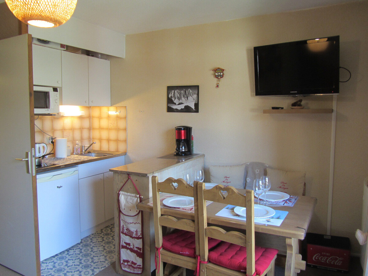 Studio 23m² balcon vue Mont-Joly aux Contamines - Photo 2